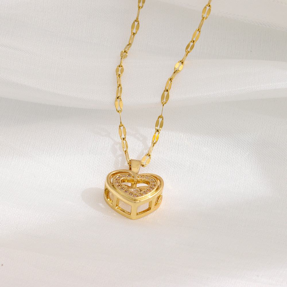 Elegant Double-Layer Heart Necklace ✨
