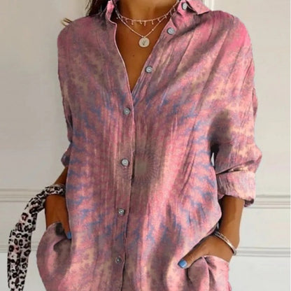 Women’s Oversized Casual Button-Up Shirt