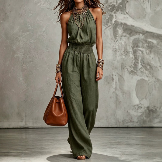 Elegant Backless Jumpsuit – Chic Summer Style