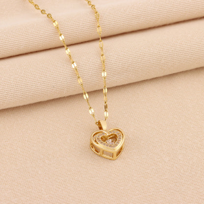 Elegant Double-Layer Heart Necklace ✨