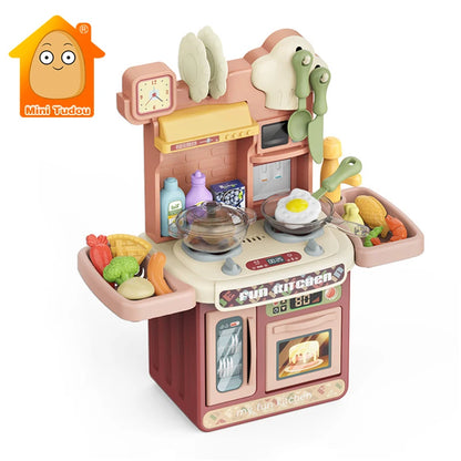 Kids Wooden Kitchen Play Set