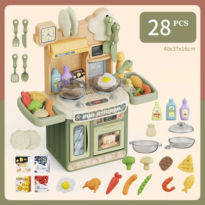 Kids Wooden Kitchen Play Set