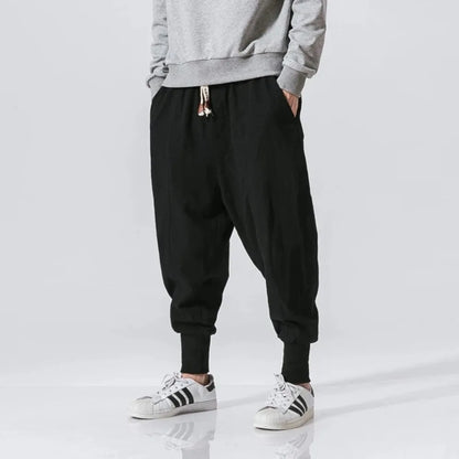 Cotton Linen Harem Pants For Men