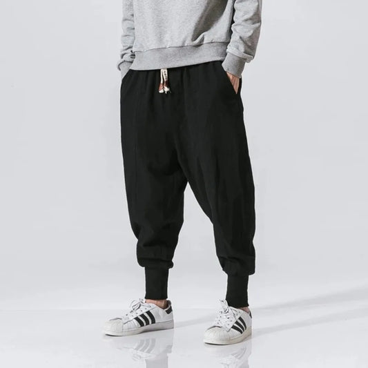 Cotton Linen Harem Pants For Men