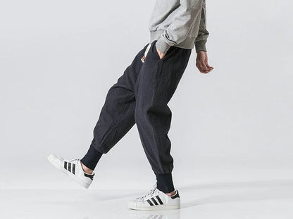 Cotton Linen Harem Pants For Men