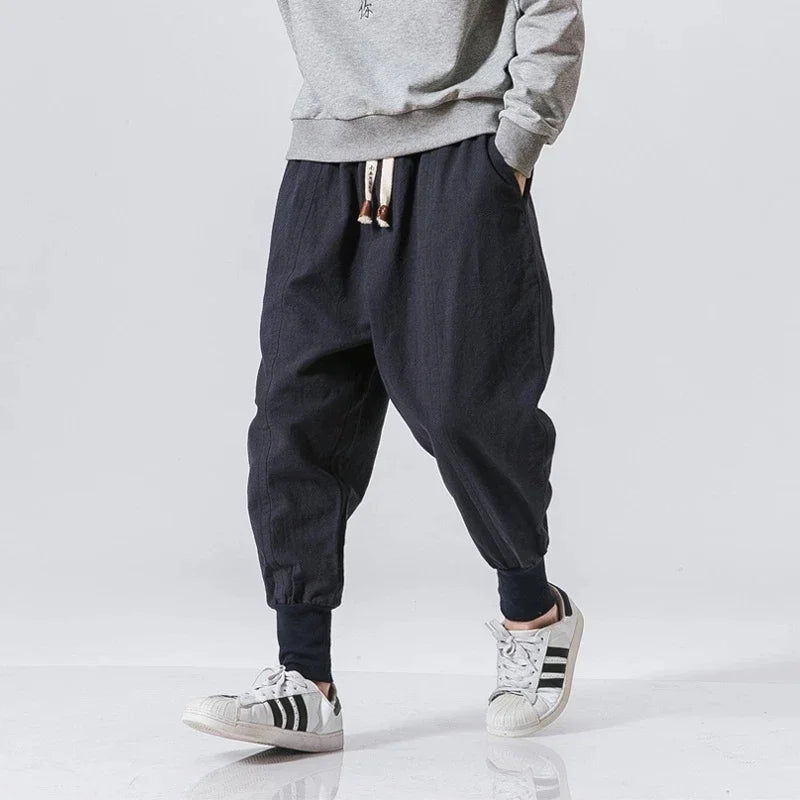 Cotton Linen Harem Pants For Men