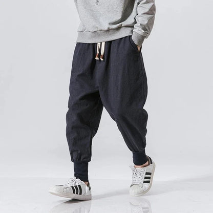 Cotton Linen Harem Pants For Men