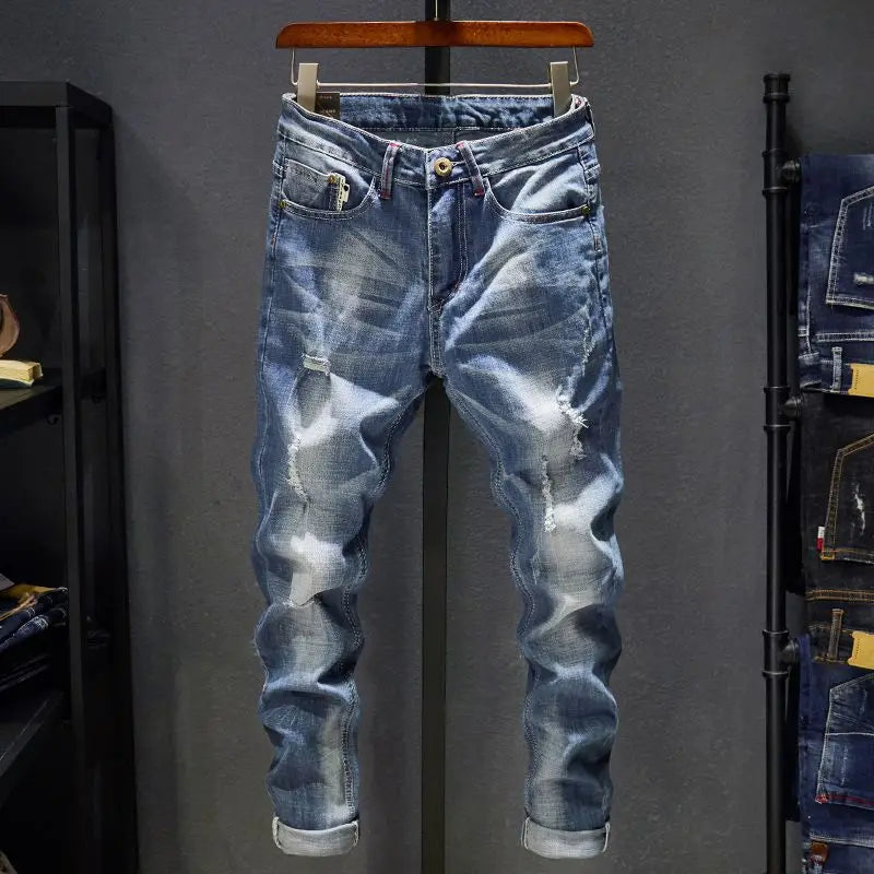 Men’s Slim Fit Ripped Jeans