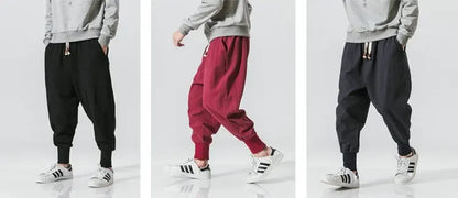 Cotton Linen Harem Pants For Men