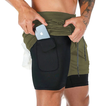 Men’s 2 in 1 Running Shorts