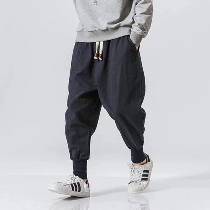 Cotton Linen Harem Pants For Men
