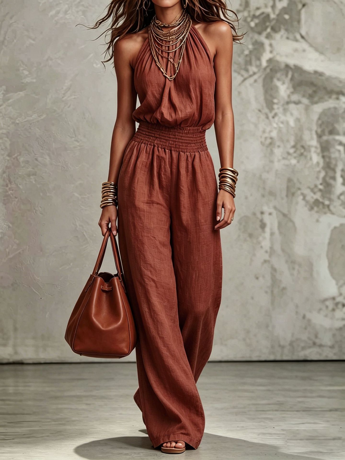 Elegant Backless Jumpsuit – Chic Summer Style