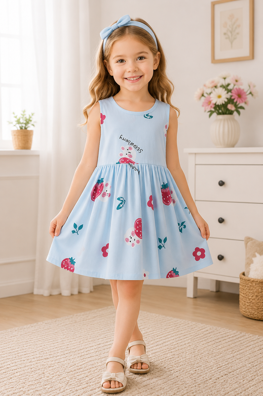 Girls Floral Summer Dress