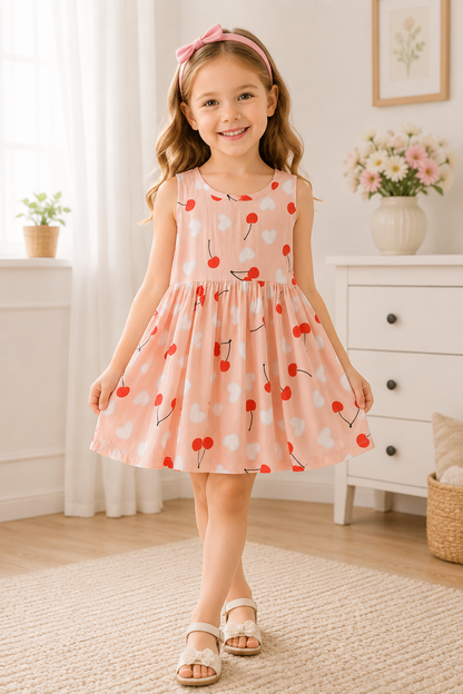 Girls Floral Summer Dress