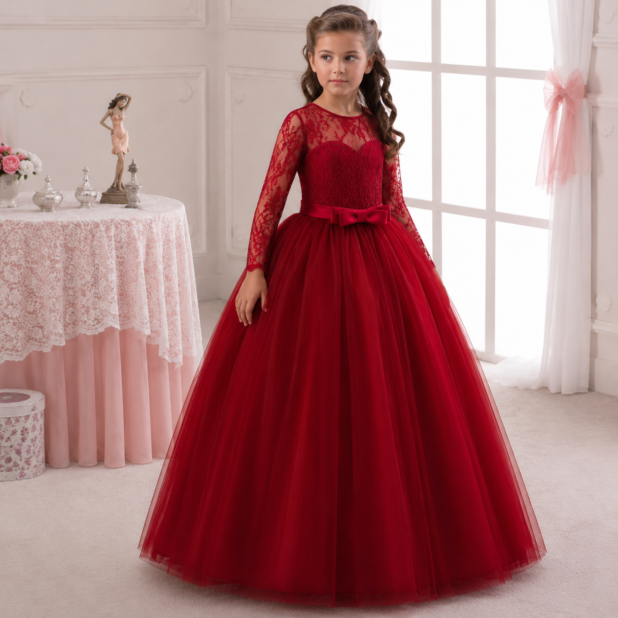 Princess Lace Ball Gown for Girls